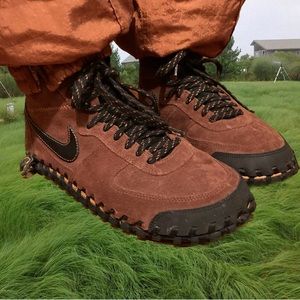 Vintage Rare Nike Approach Mid CI Hiking Gorp Core Aesthetic Suede Sneaker Boots